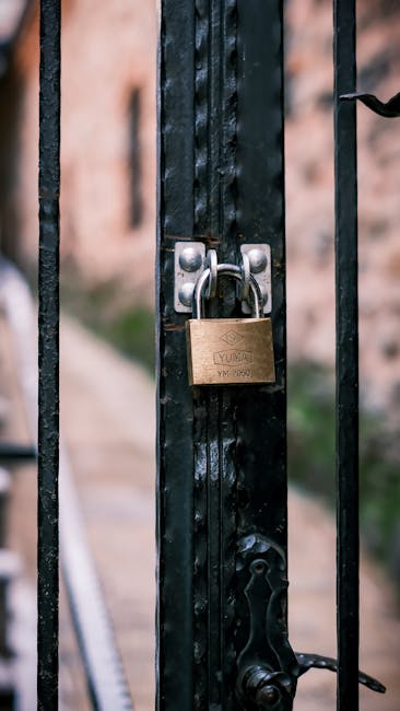Hand holding a brass padlock, symbolizing security and protection
