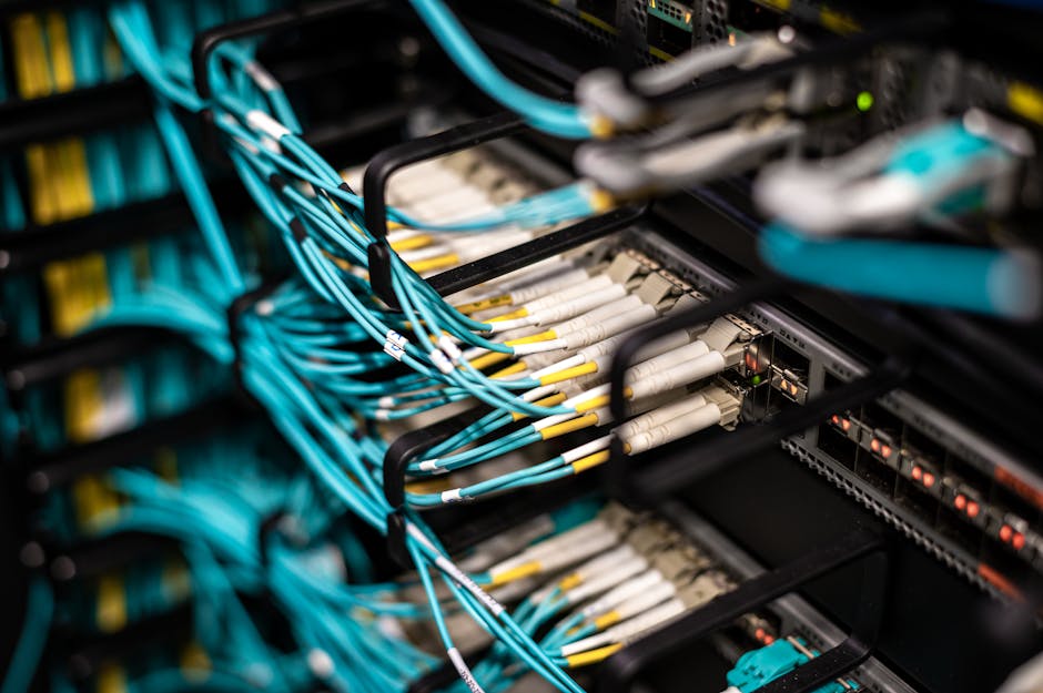 System with various wires managing access to centralized resource of server in data center
