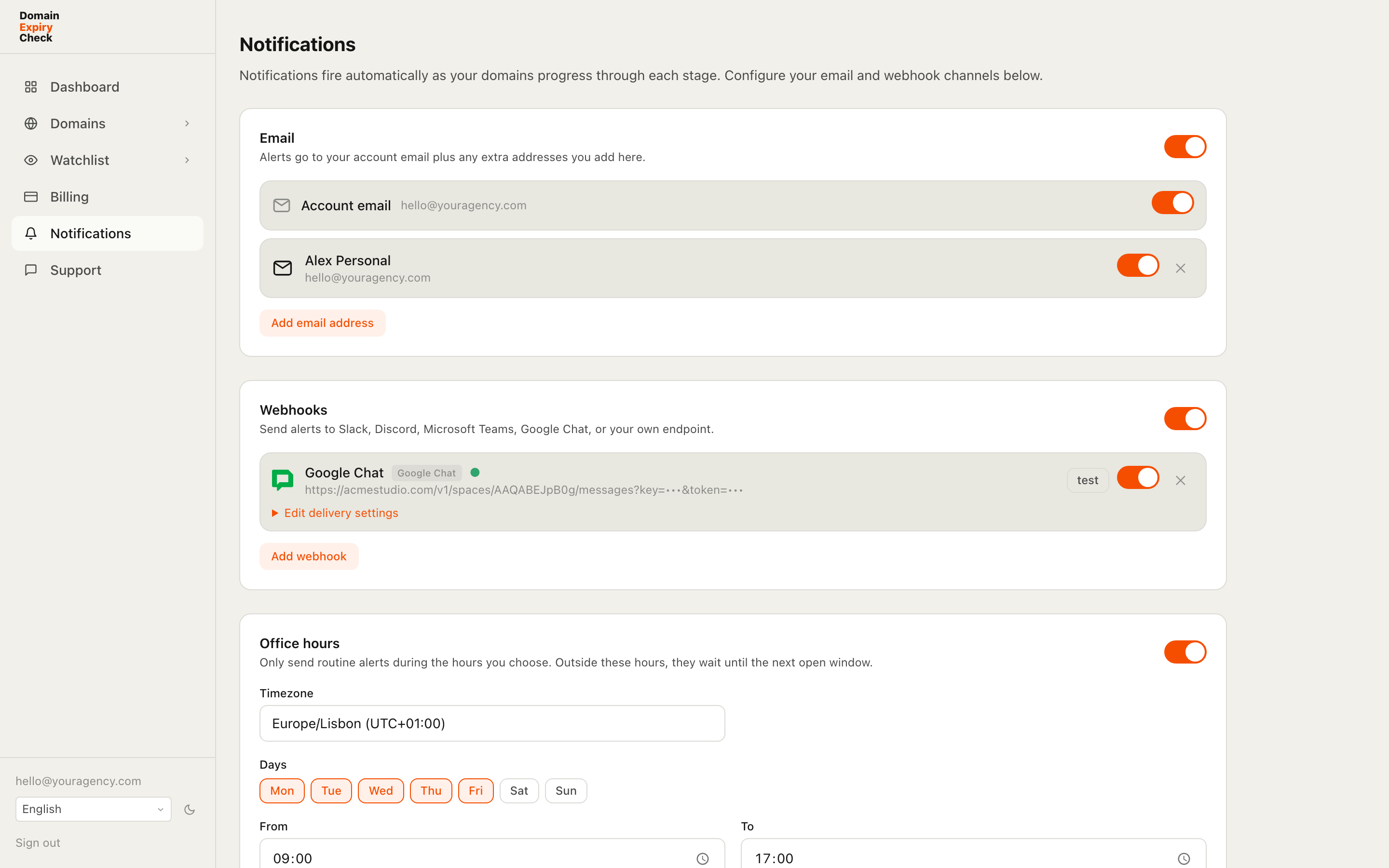 Built for how a team gets notified